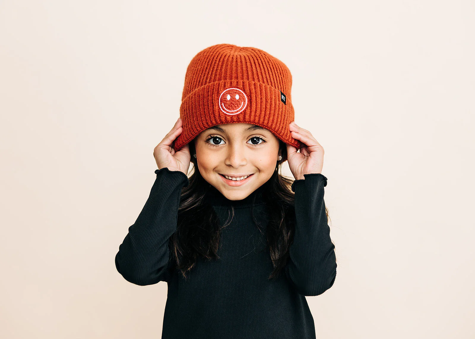 Cozy Smiley Face Knit Beanie - Image 38