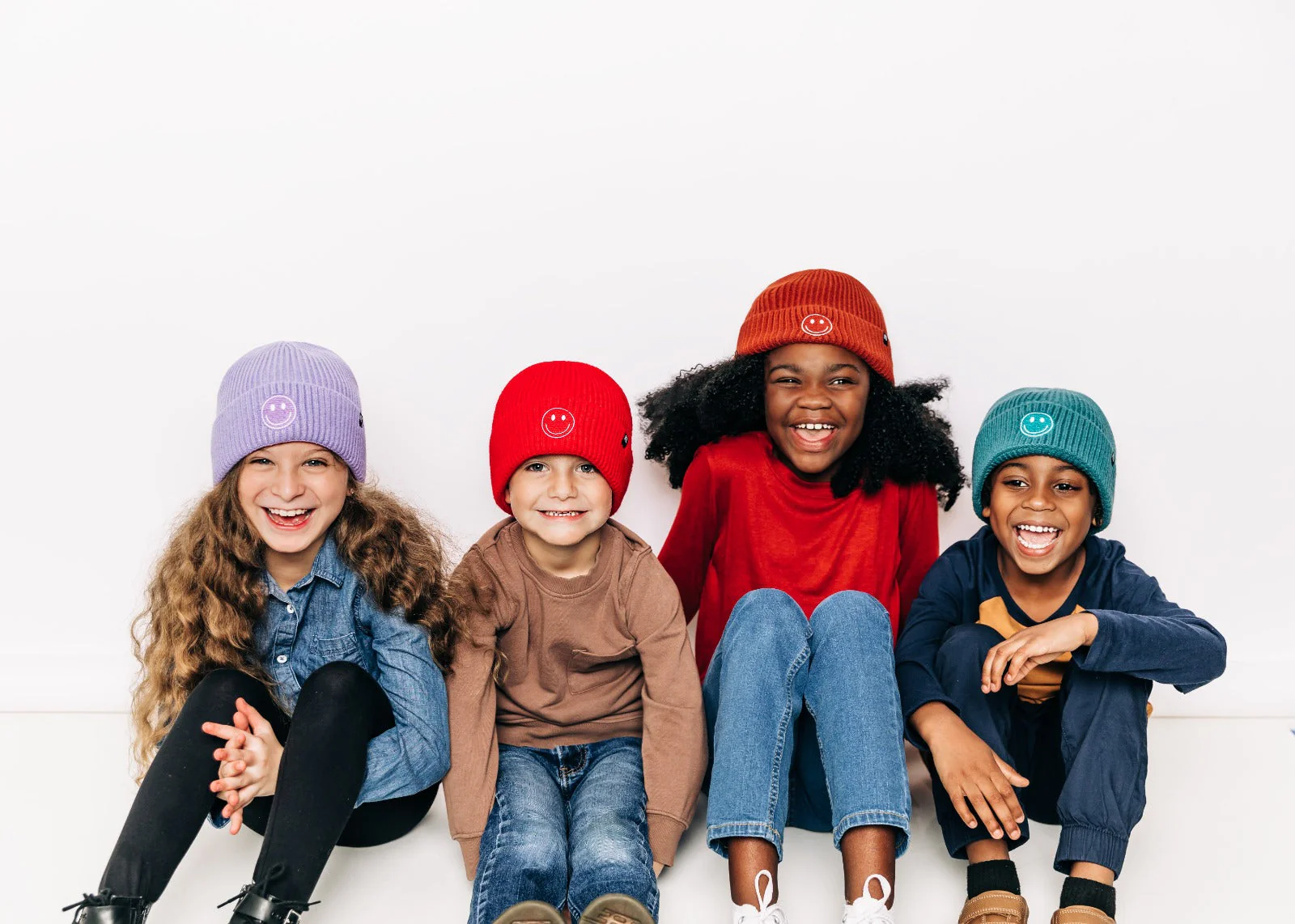 Cozy Smiley Face Knit Beanie - Image 4