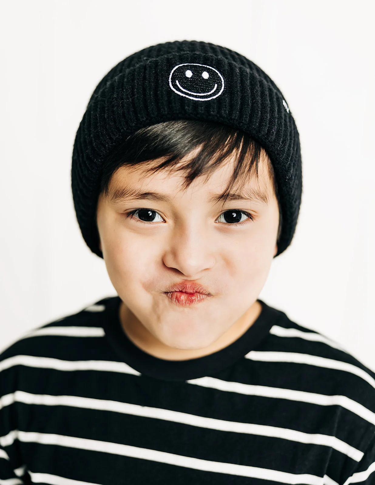 Cozy Smiley Face Knit Beanie - Image 40