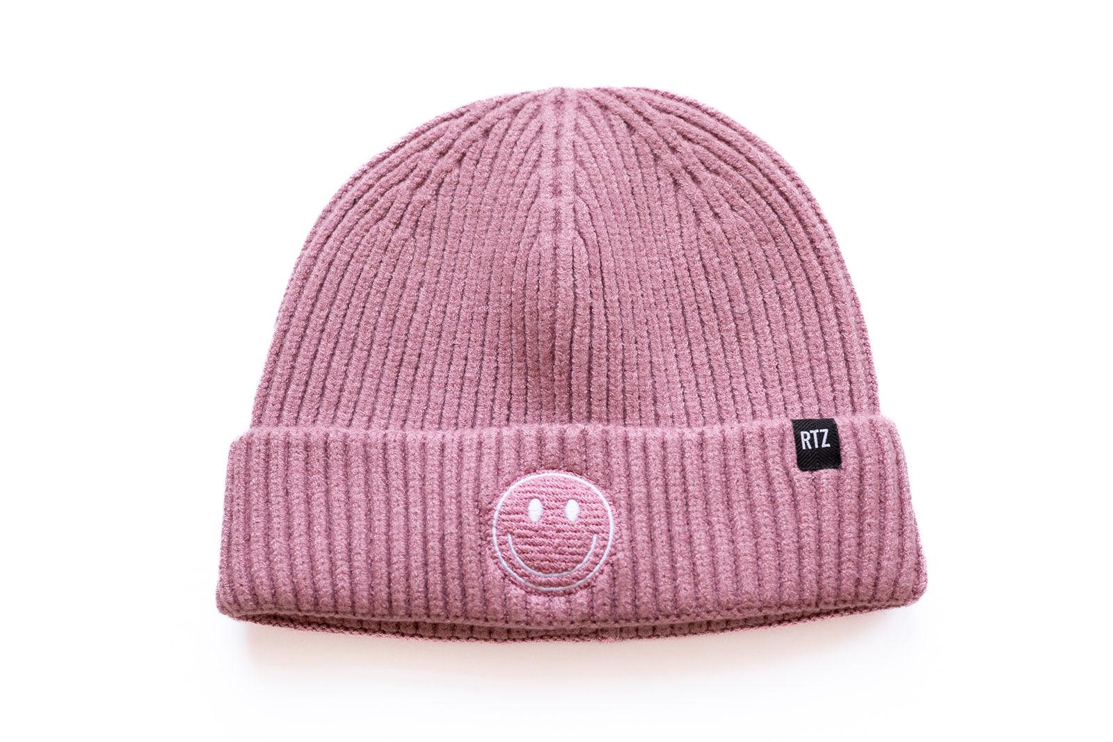 Cozy Smiley Face Knit Beanie - Image 6
