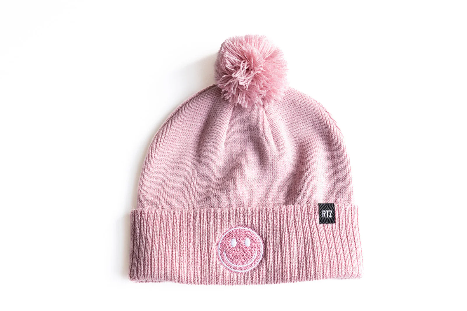 Smiley Pom Pom Beanie Hat - Image 12