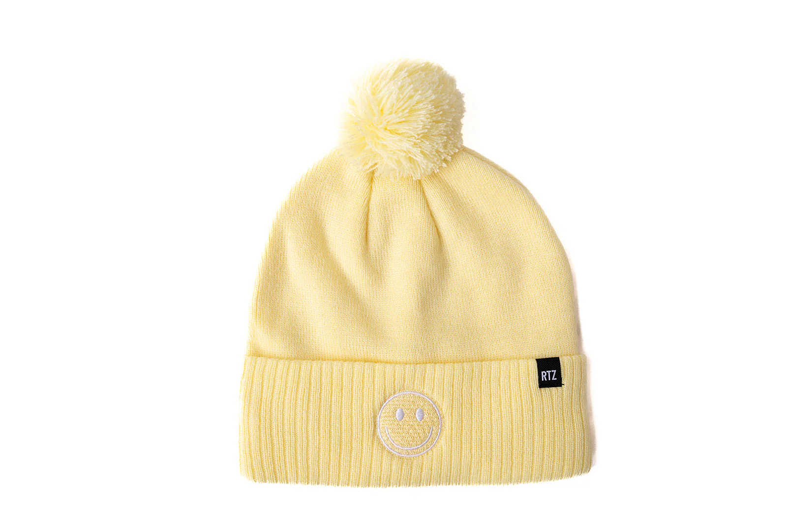 Smiley Pom Pom Beanie Hat - Image 14