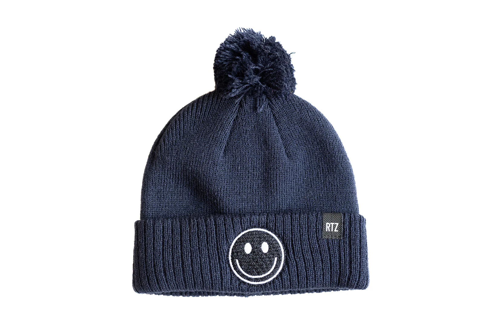 Smiley Pom Pom Beanie Hat - Image 23