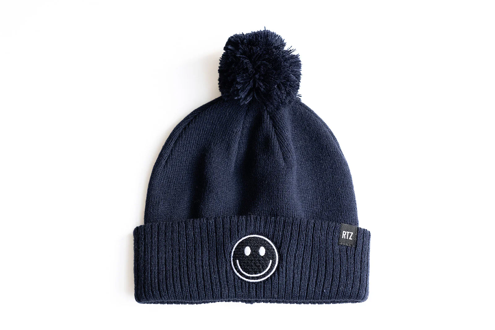 Smiley Pom Pom Beanie Hat - Image 24
