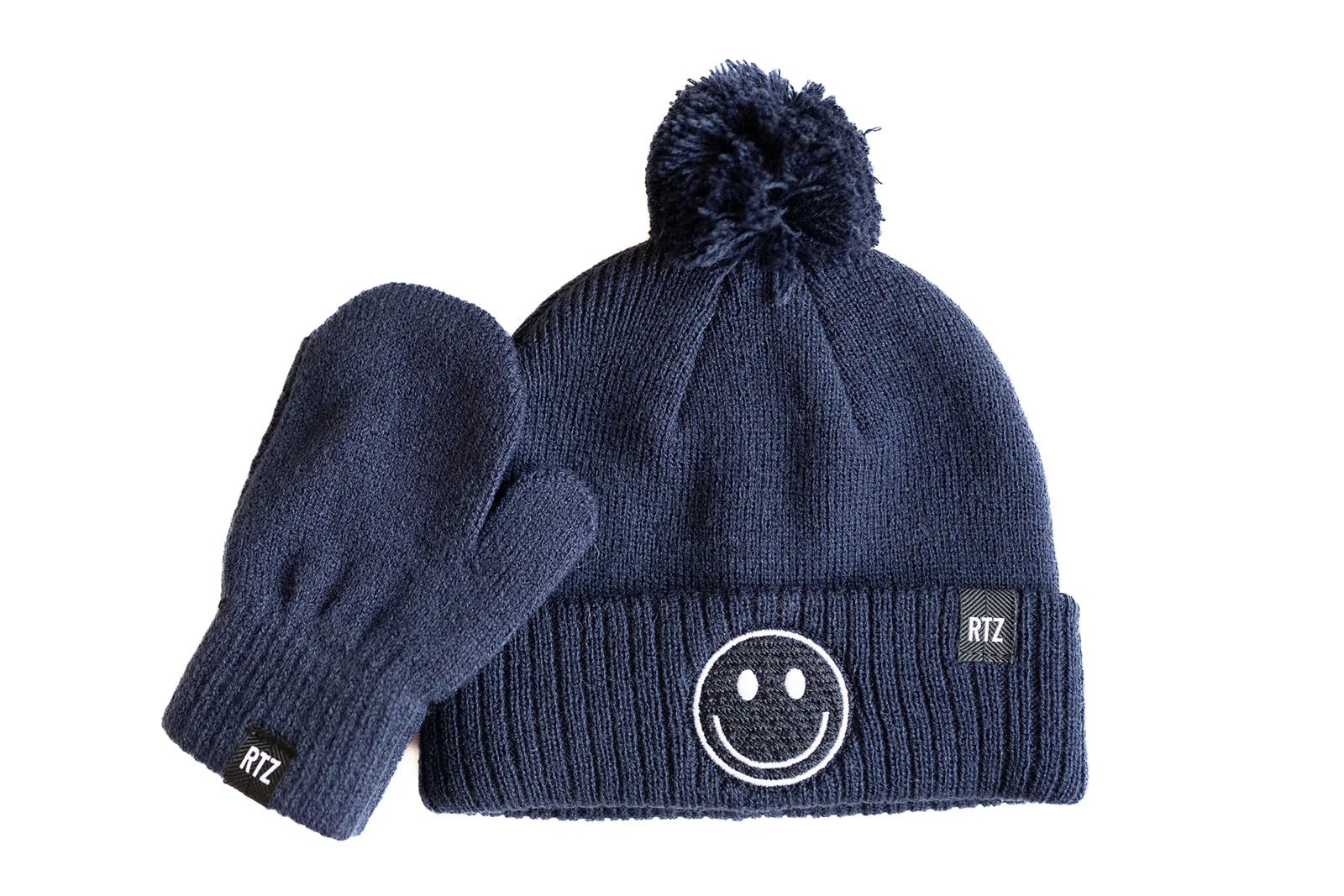 Smiley Pom Pom Beanie Hat - Image 29