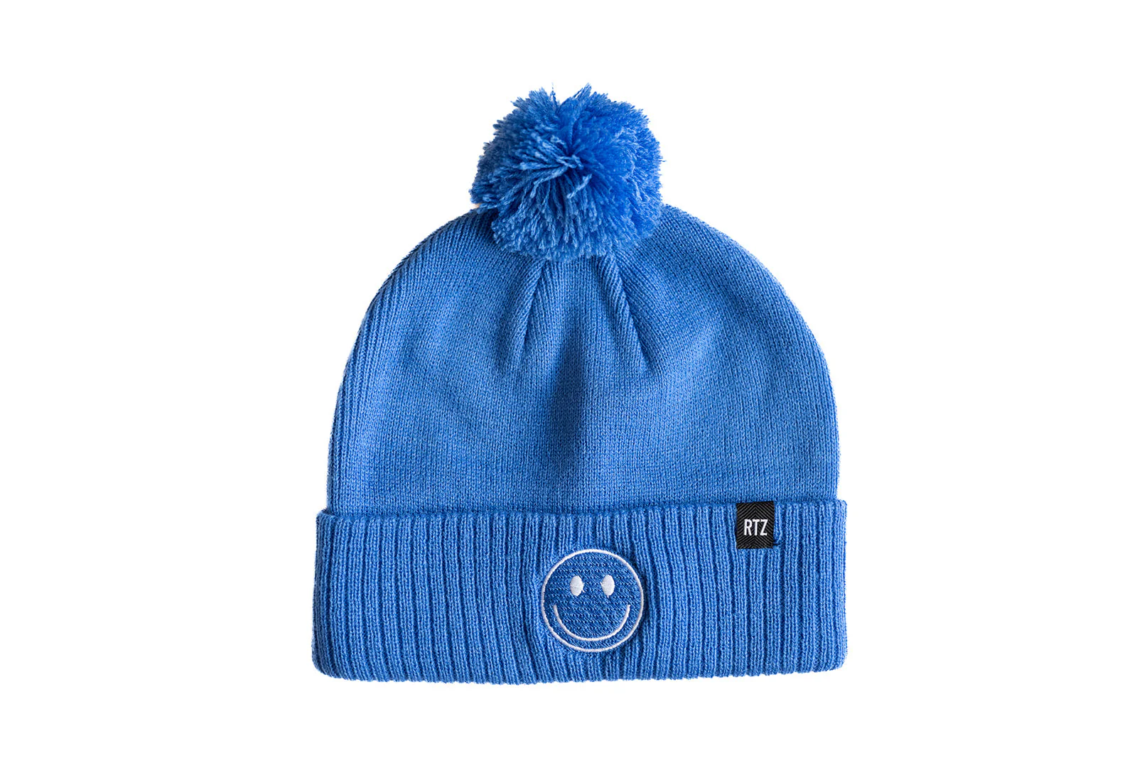 Smiley Pom Pom Beanie Hat - Image 33