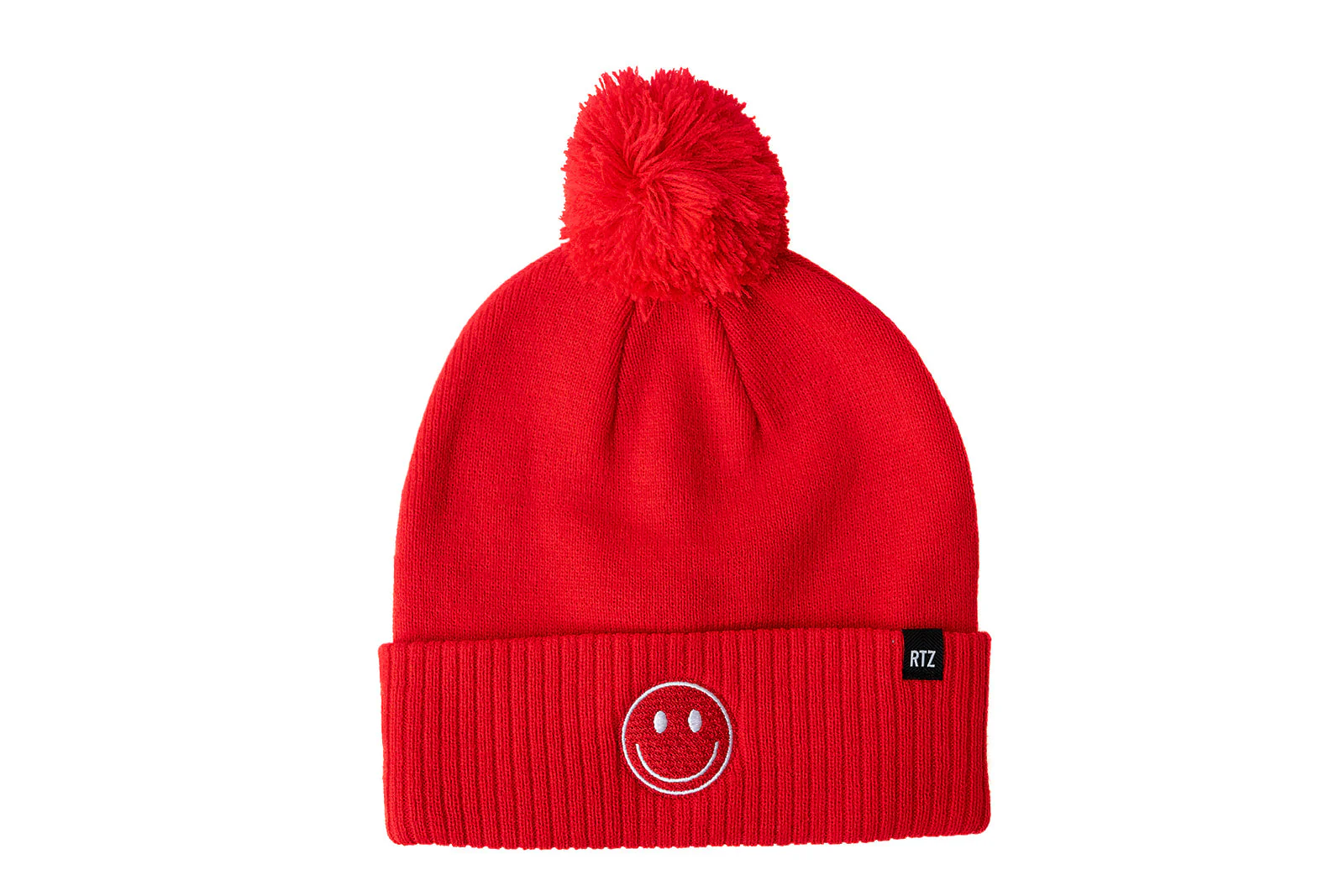 Smiley Pom Pom Beanie Hat - Image 7