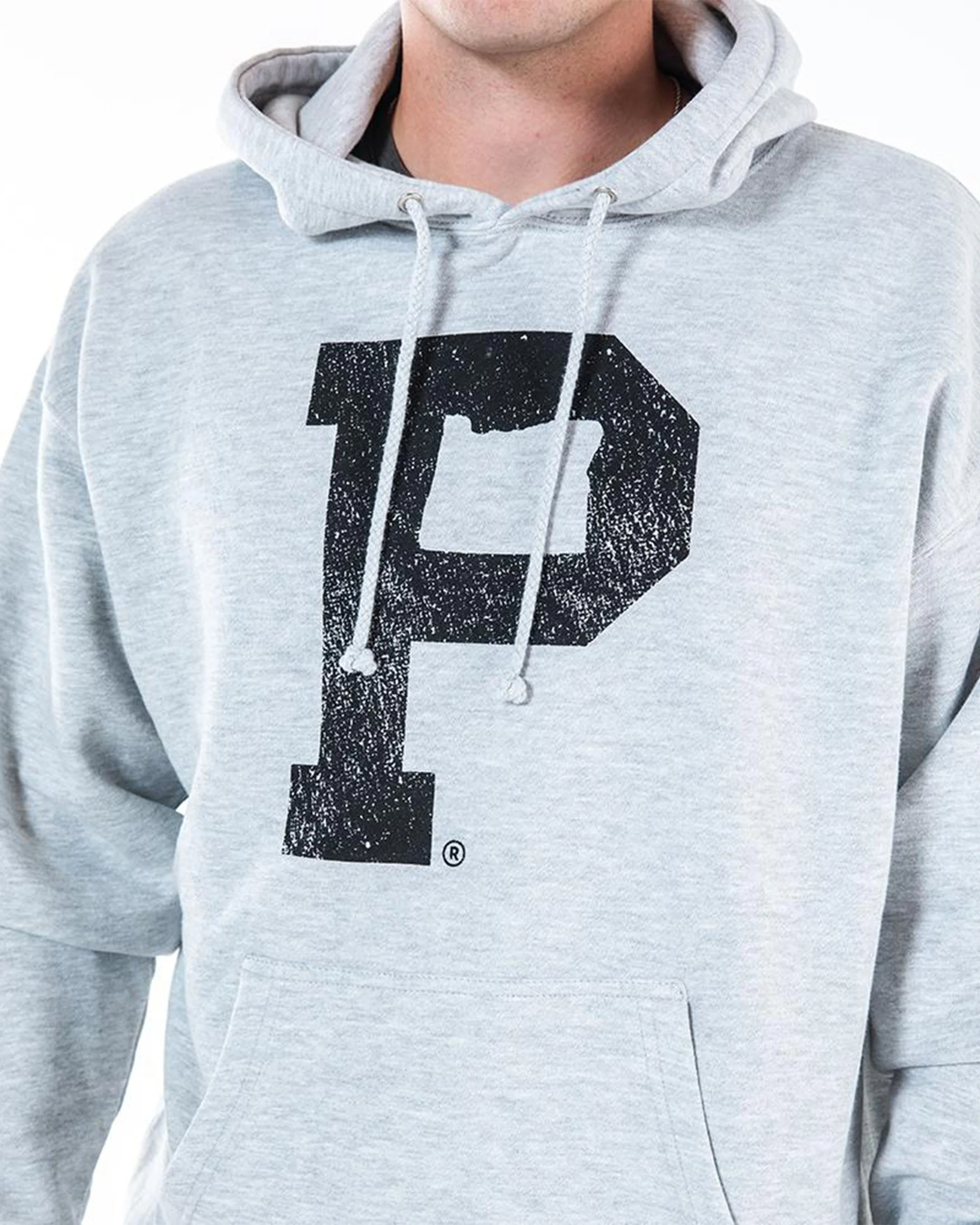 Soft-Blend "P" Hoodie - Grey - Image 3