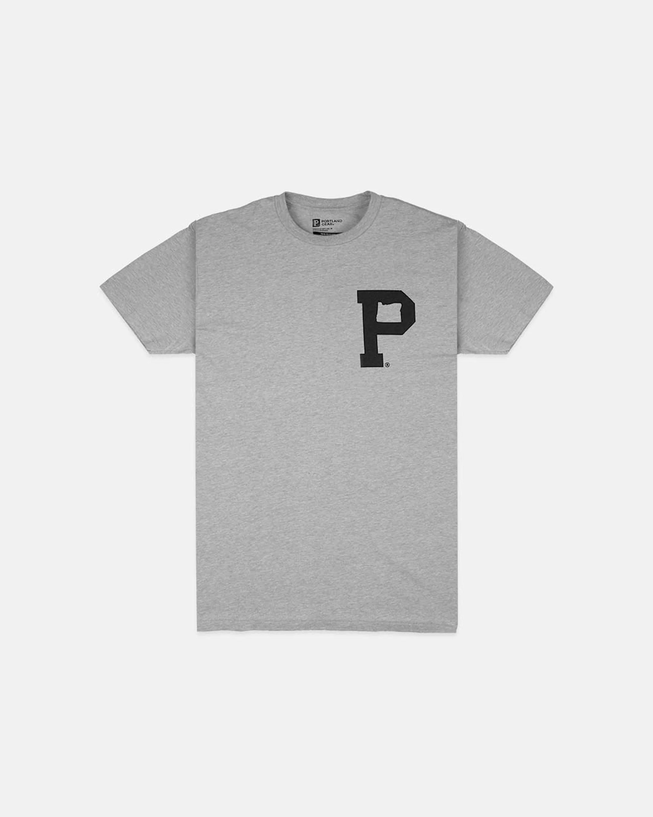 Soft-Blend Rose City "P" Tee - Grey - Image 2