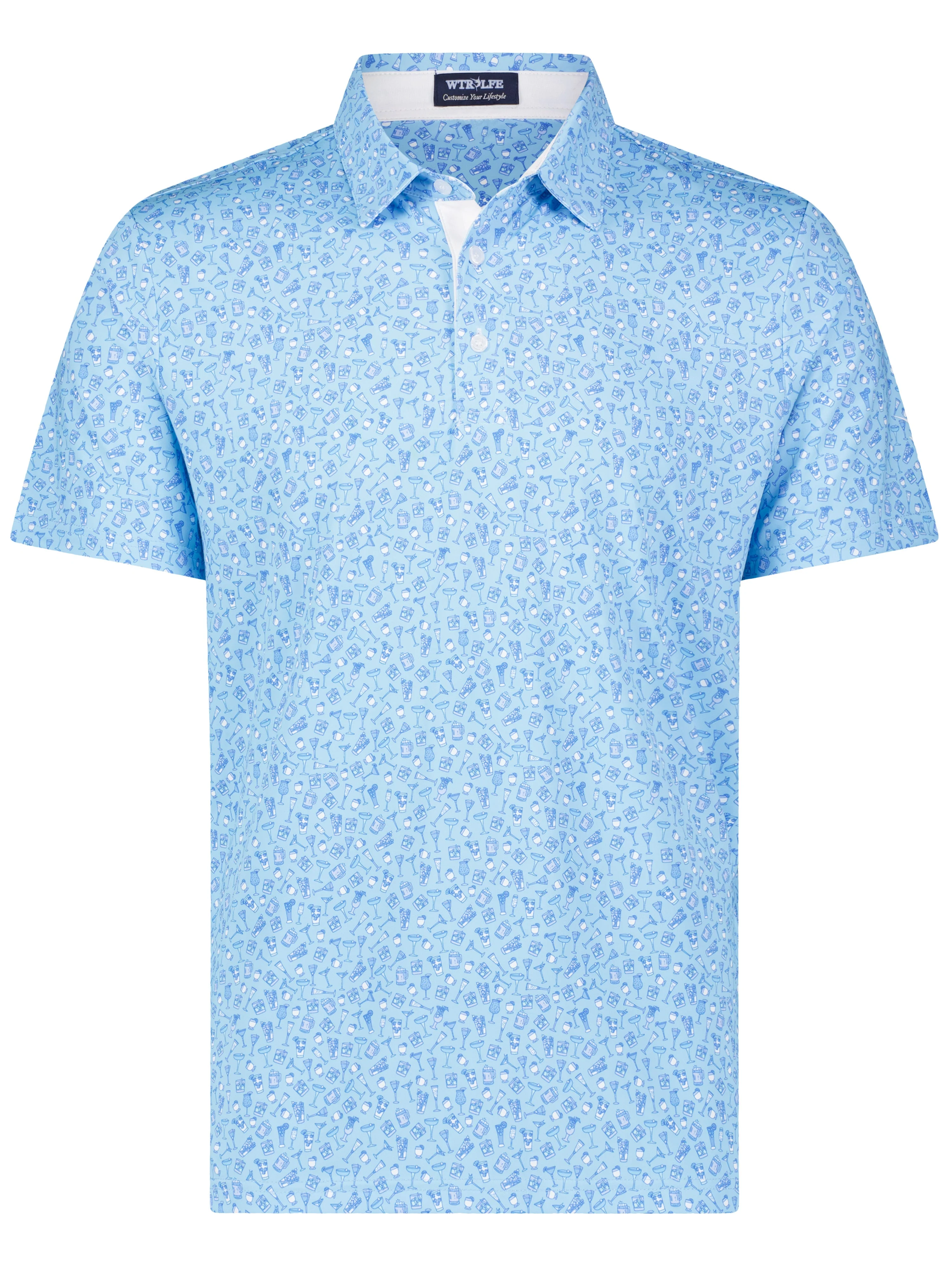 Spirits Print Polo