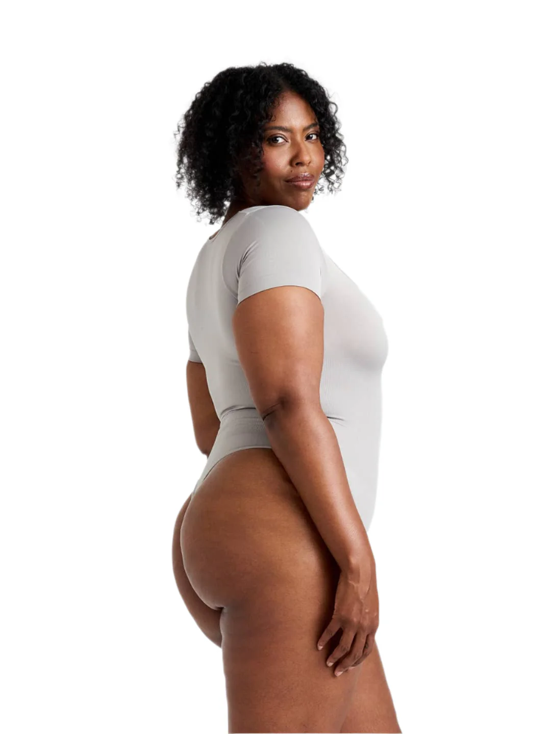 Square Neck Thong Bodysuit - Image 2