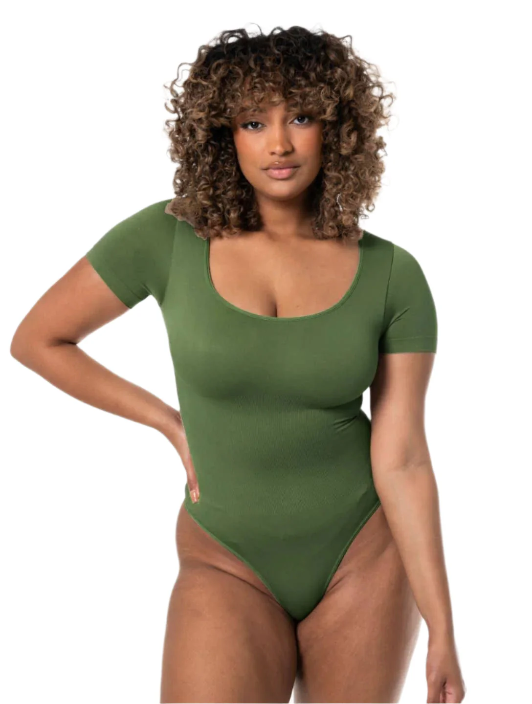 Square Neck Thong Bodysuit - Image 6