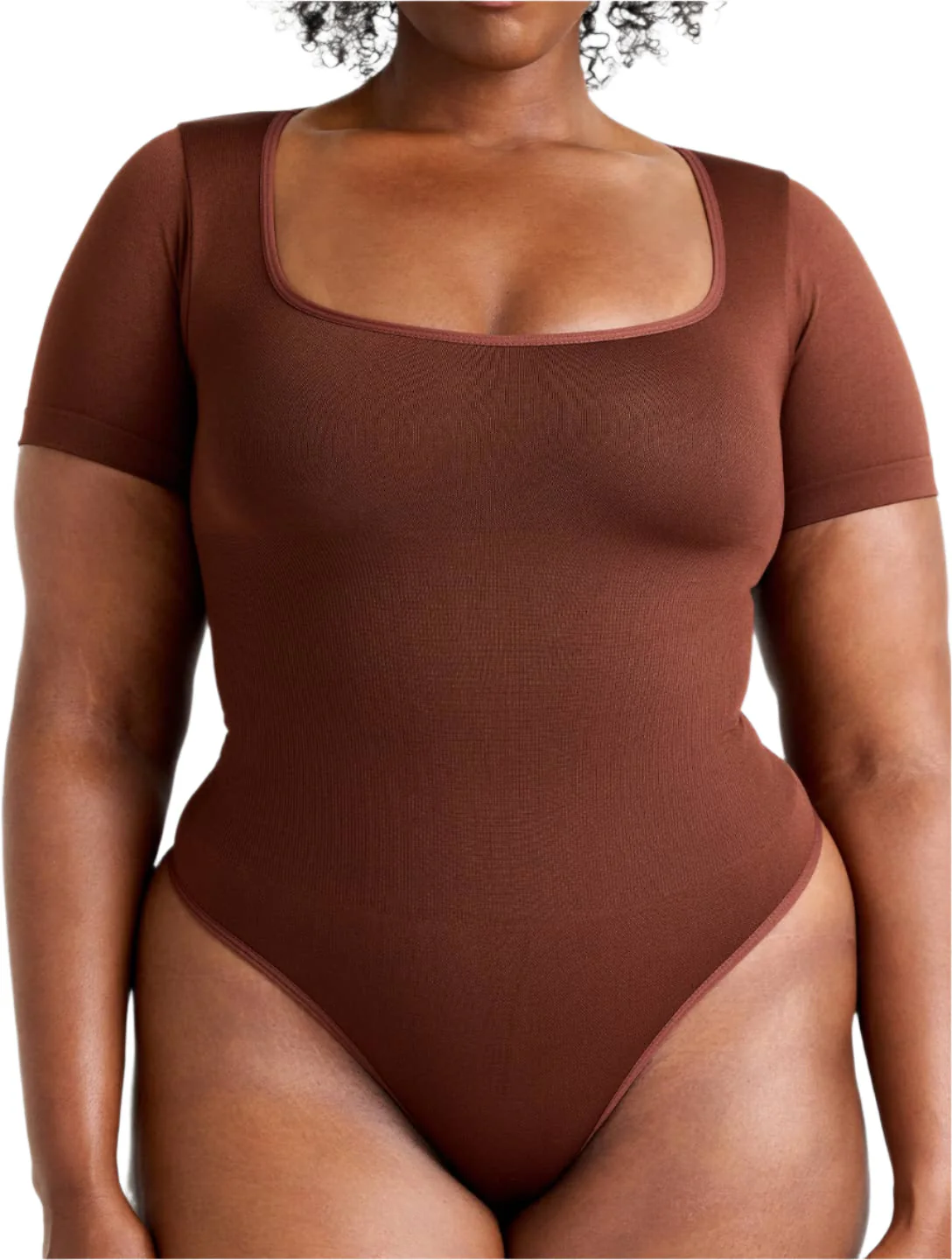 Square Neck Thong Bodysuit - Image 8