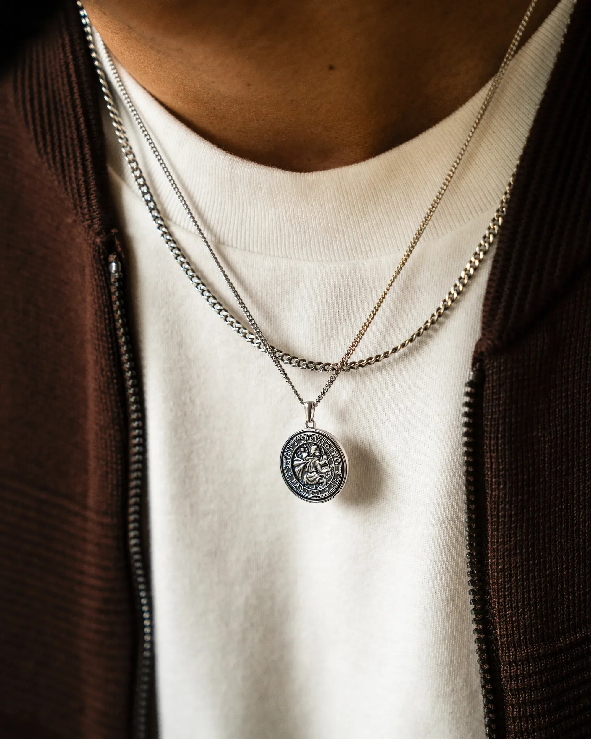 St. Christopher Set - Sterling Silver Set - Image 2