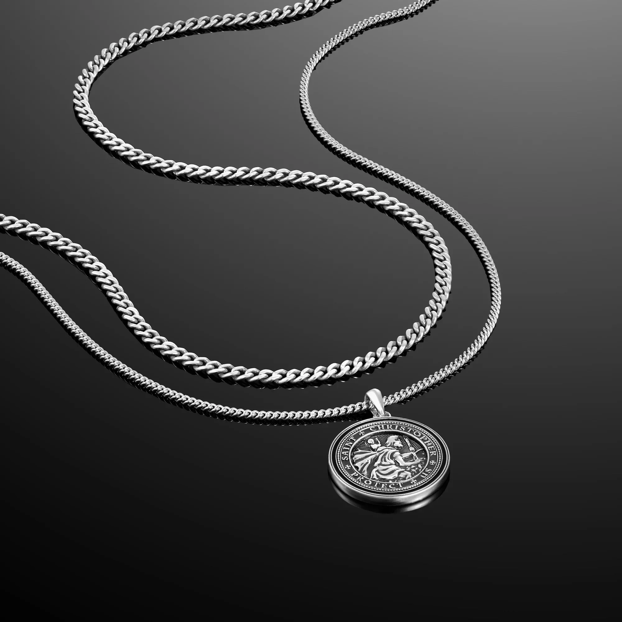 St. Christopher Set - Sterling Silver Set - Image 3