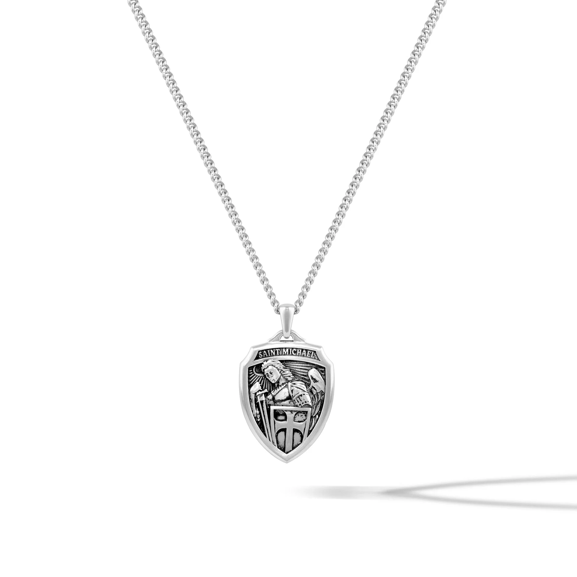 St. Michael Amulet - Sterling Silver - Image 7