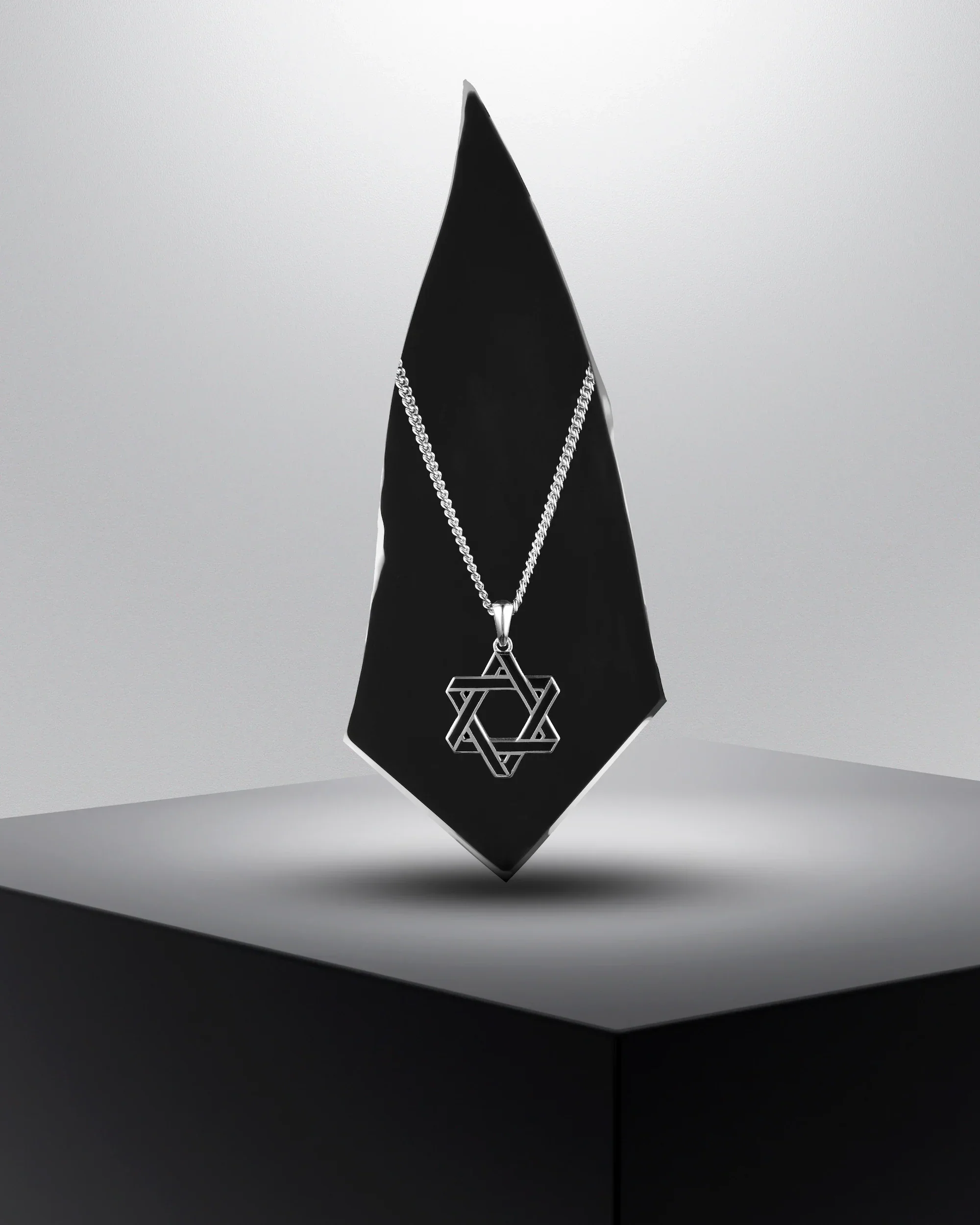 Star Of David Pendant - Black Onyx - Image 3