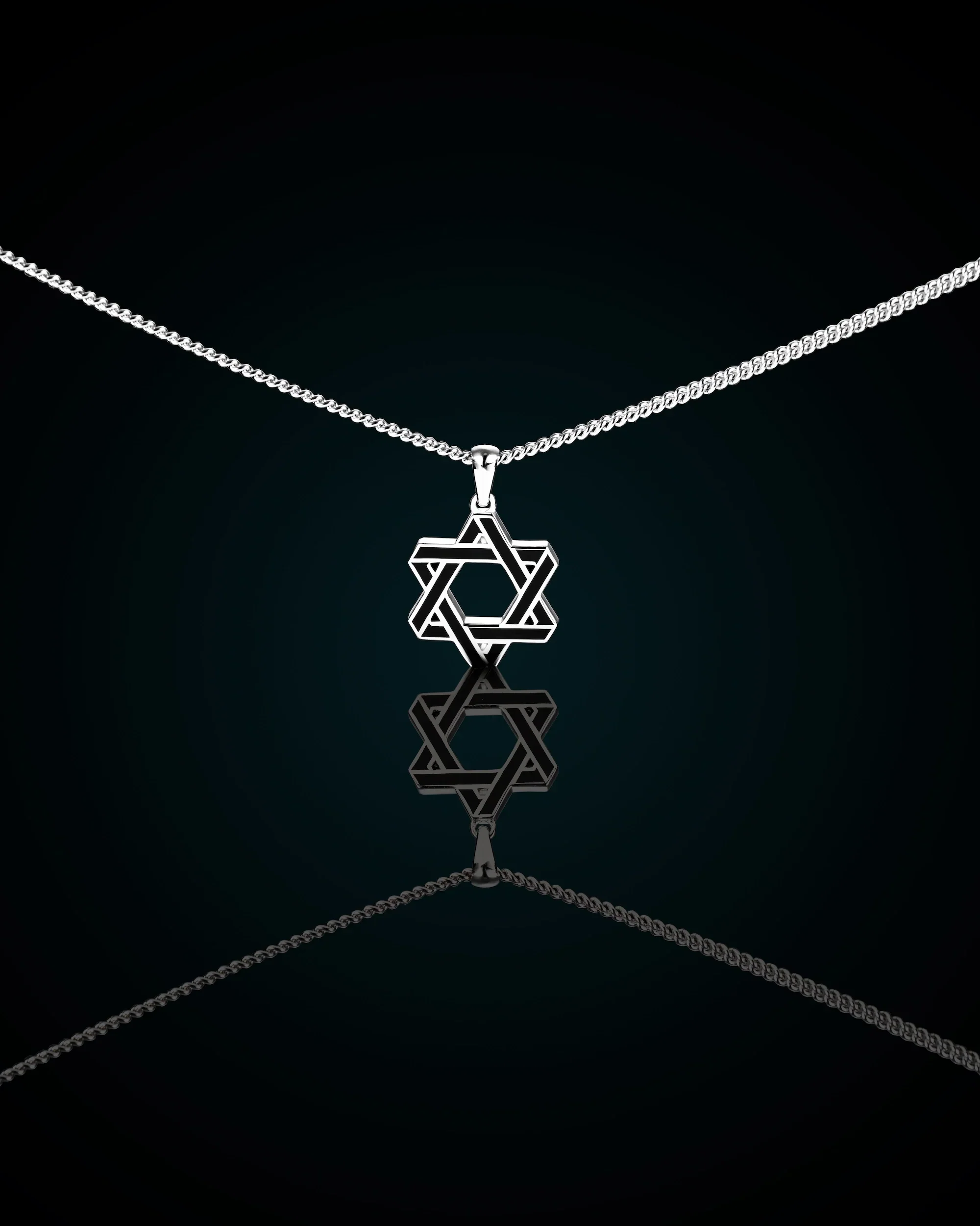 Star Of David Pendant - Black Onyx - Image 8