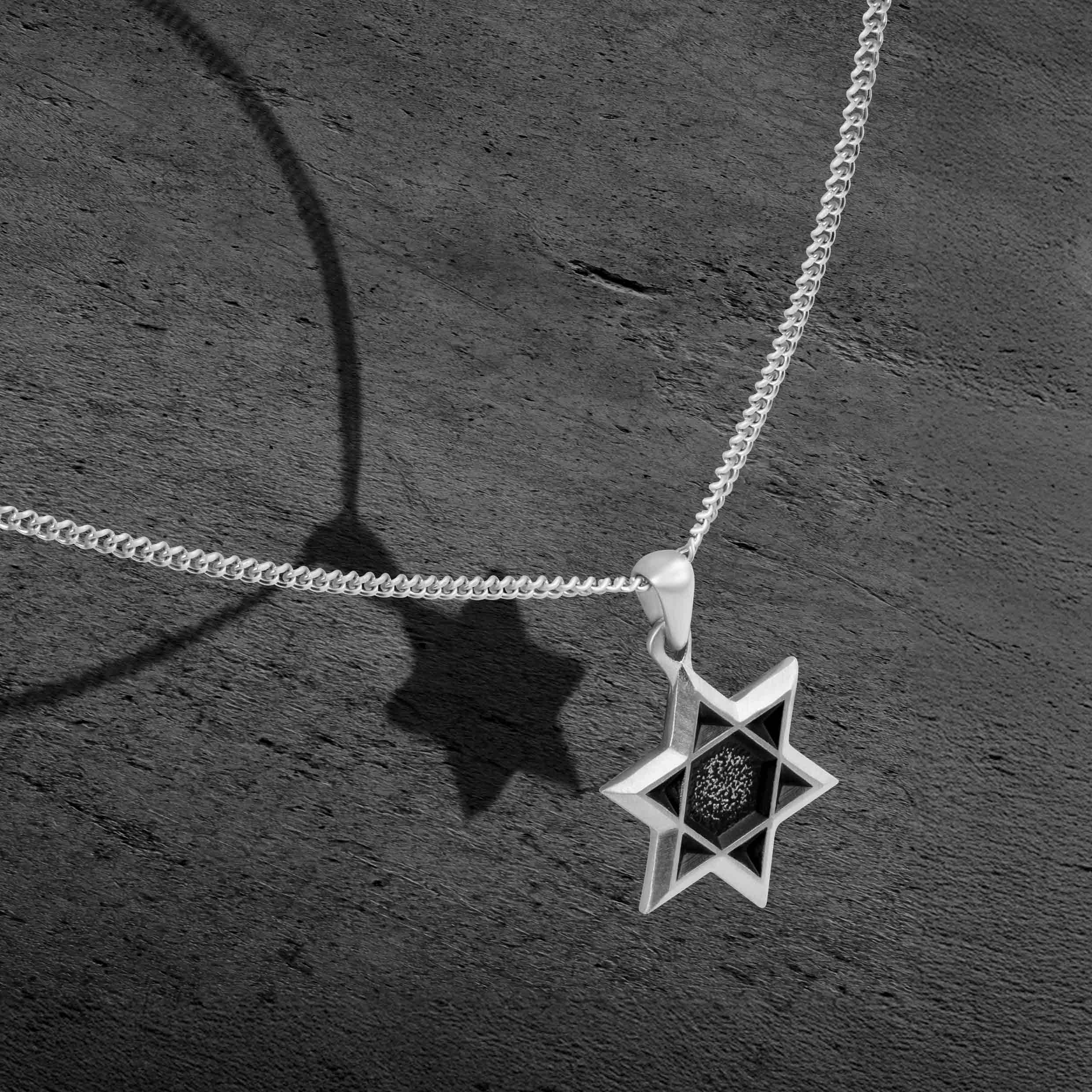 Star Of David Pendant - Silver - Image 3