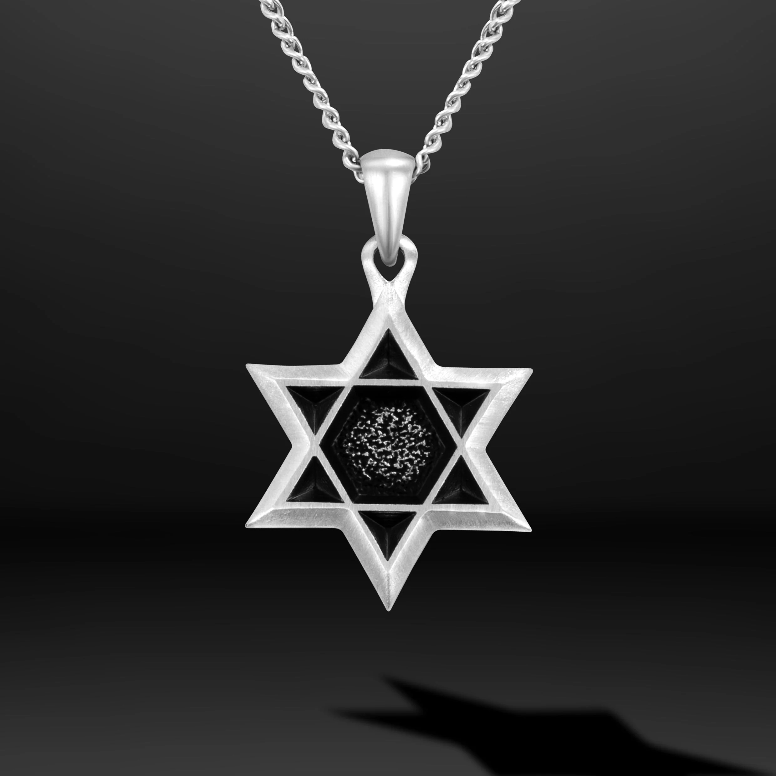 Star Of David Pendant - Silver - Image 5
