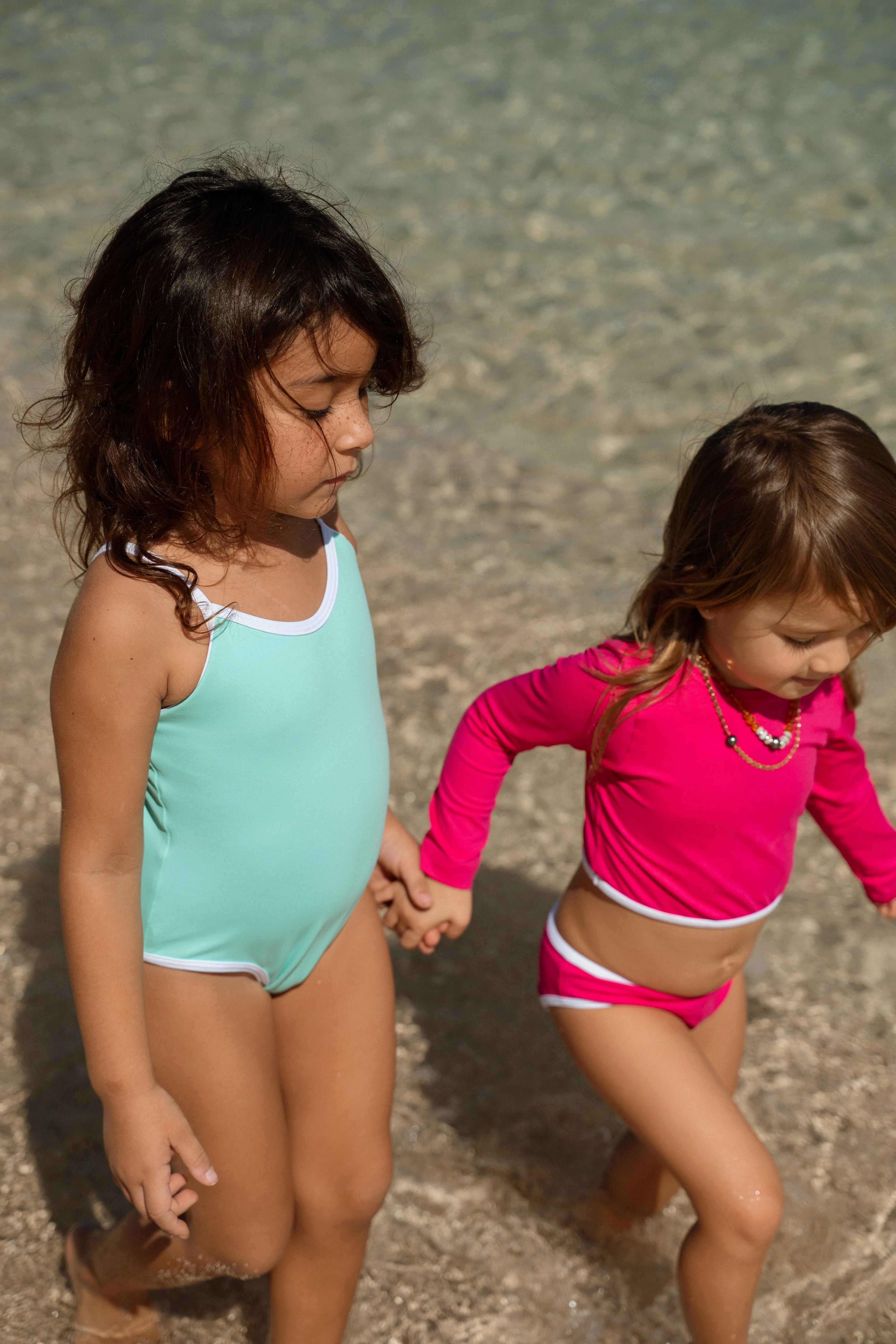 Stevie Two Piece Kids Swimsuit - Pitaya - Image 2