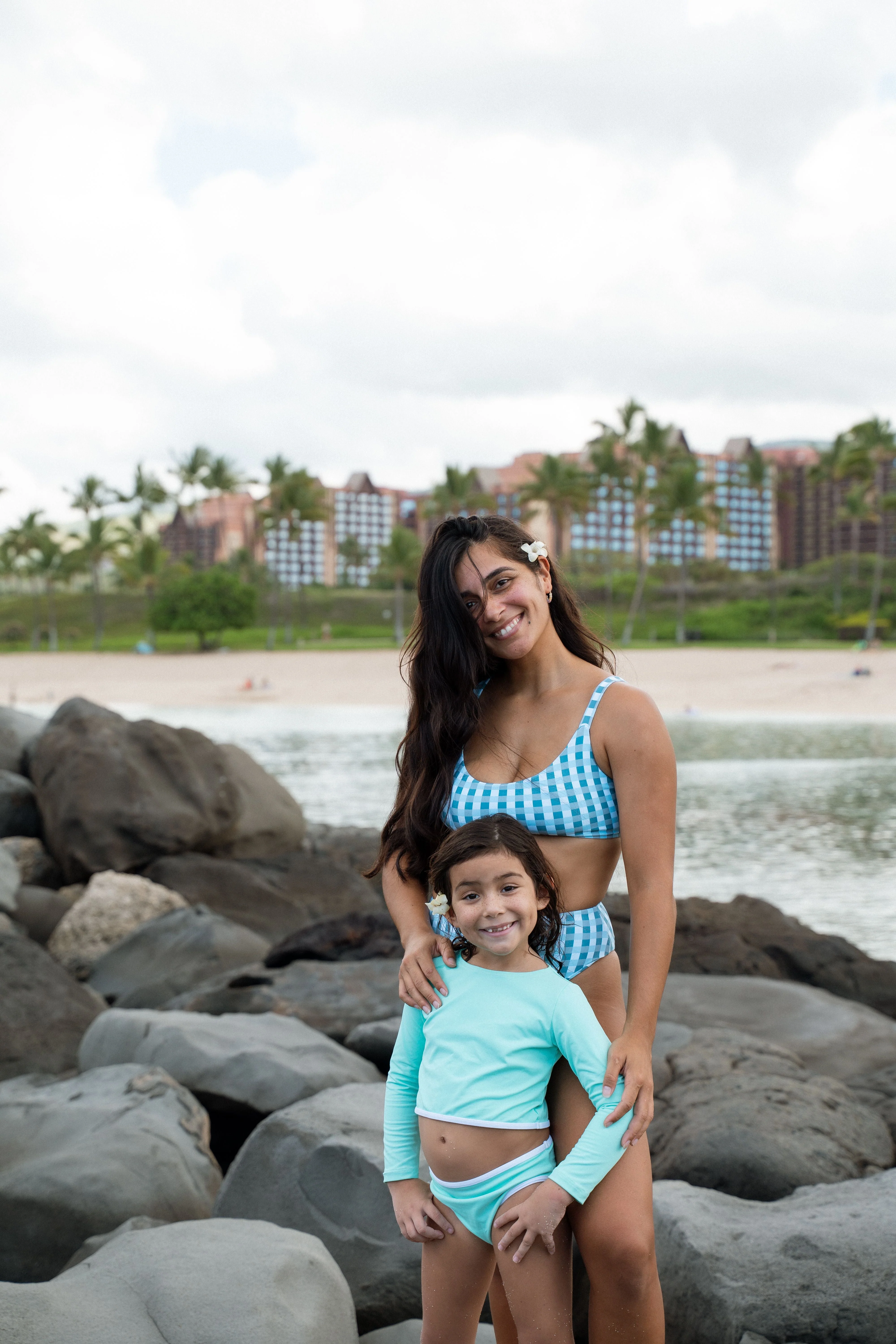 Stevie Two Piece Kids Swimsuit - Seafoam - Image 2