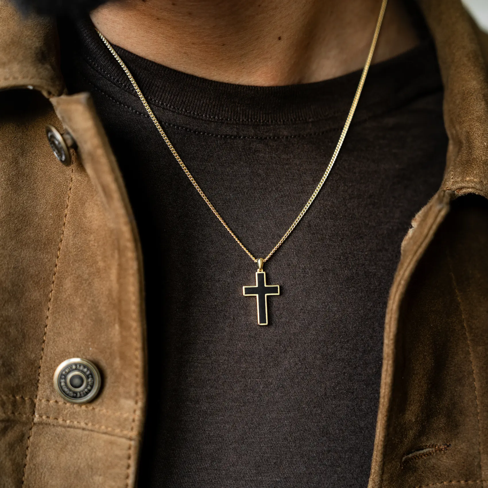 Stone Cross Curb Set - Gold - Image 3