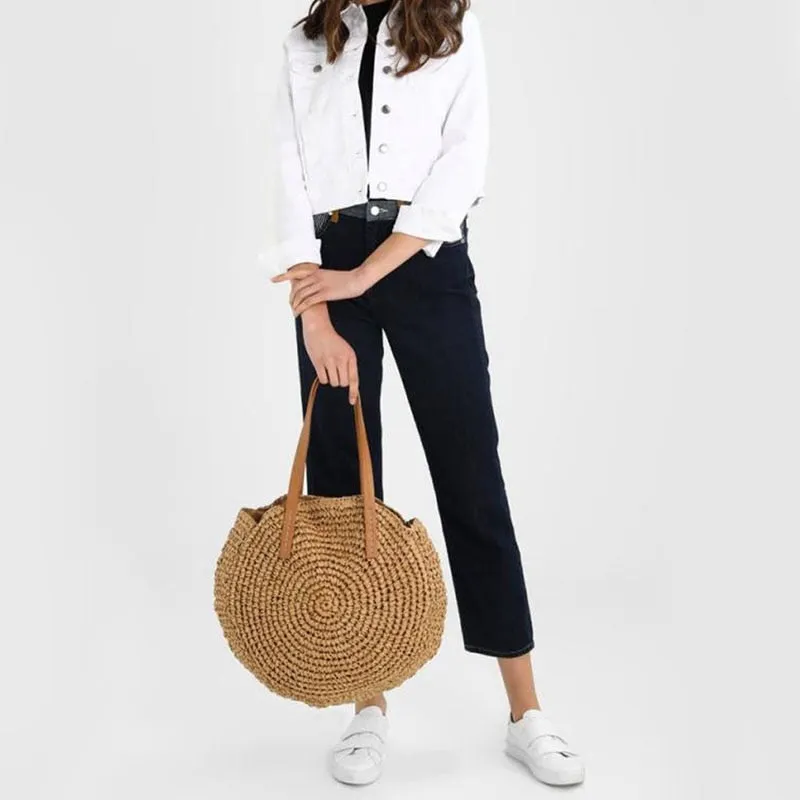 Straw Beach Tote Bag - Image 2