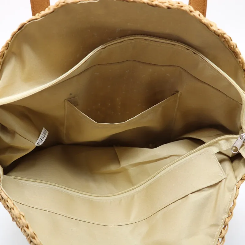 Straw Beach Tote Bag - Image 4