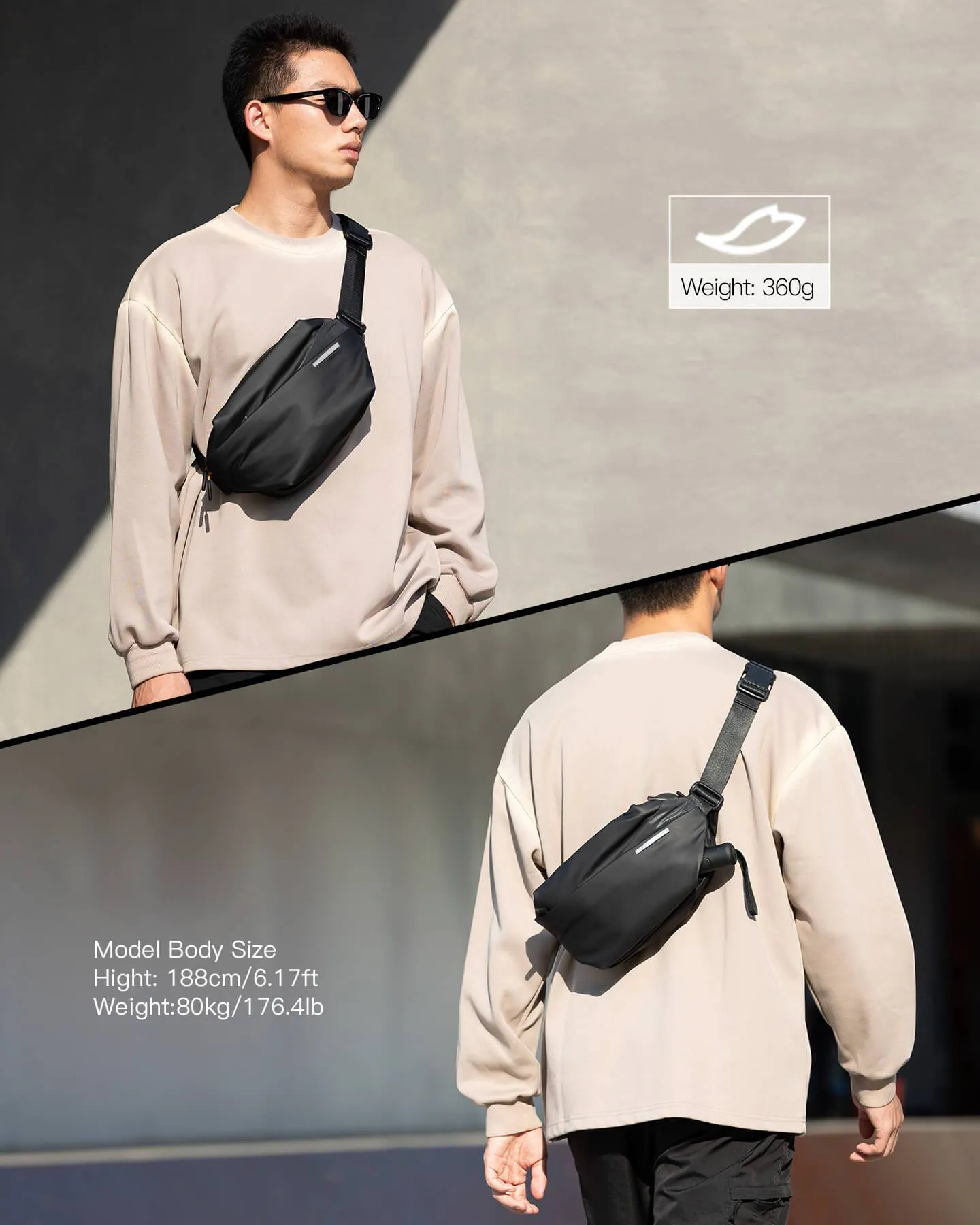 Stylish Sling Bag Crossbody Chest Bag - Image 8