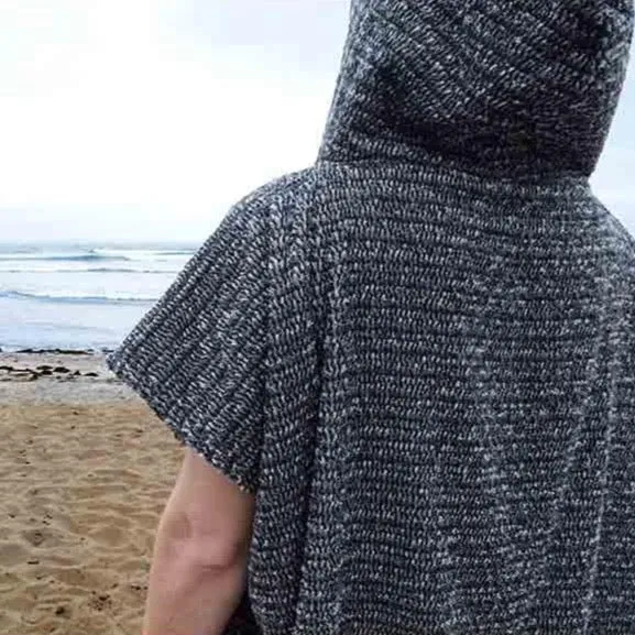 Surf Changing Poncho - Charcoal Black - Image 4