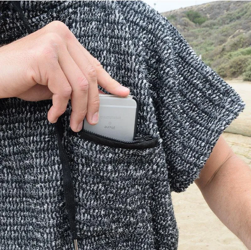 Surf Changing Poncho - Charcoal Black - Image 5