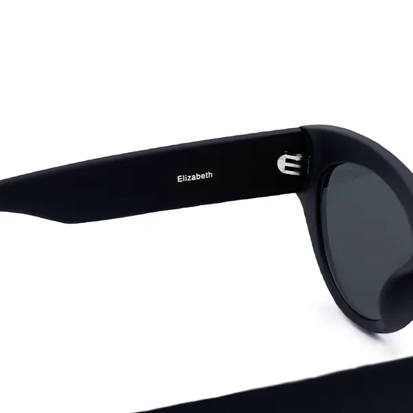 Sustainable Elizabeth Sunglasses - Black - Image 6