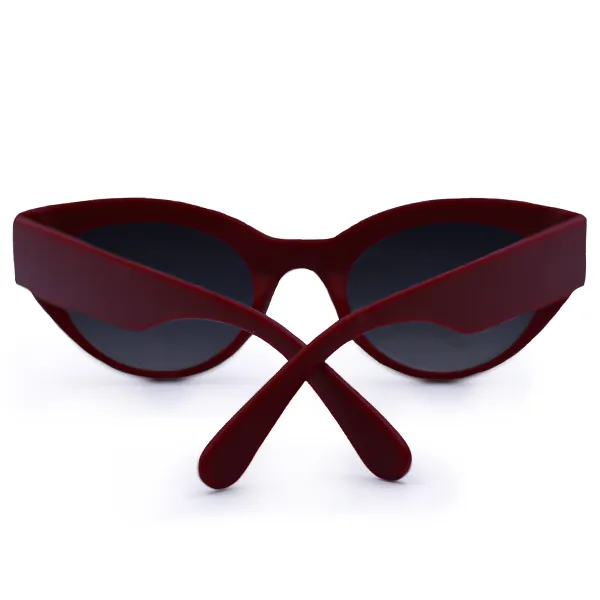 Sustainable Elizabeth Sunglasses - Ruby - Image 4