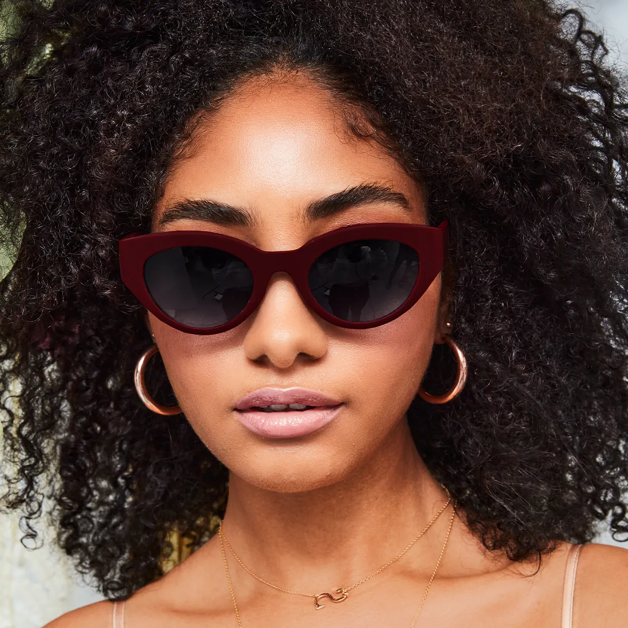 Sustainable Elizabeth Sunglasses - Ruby - Image 5