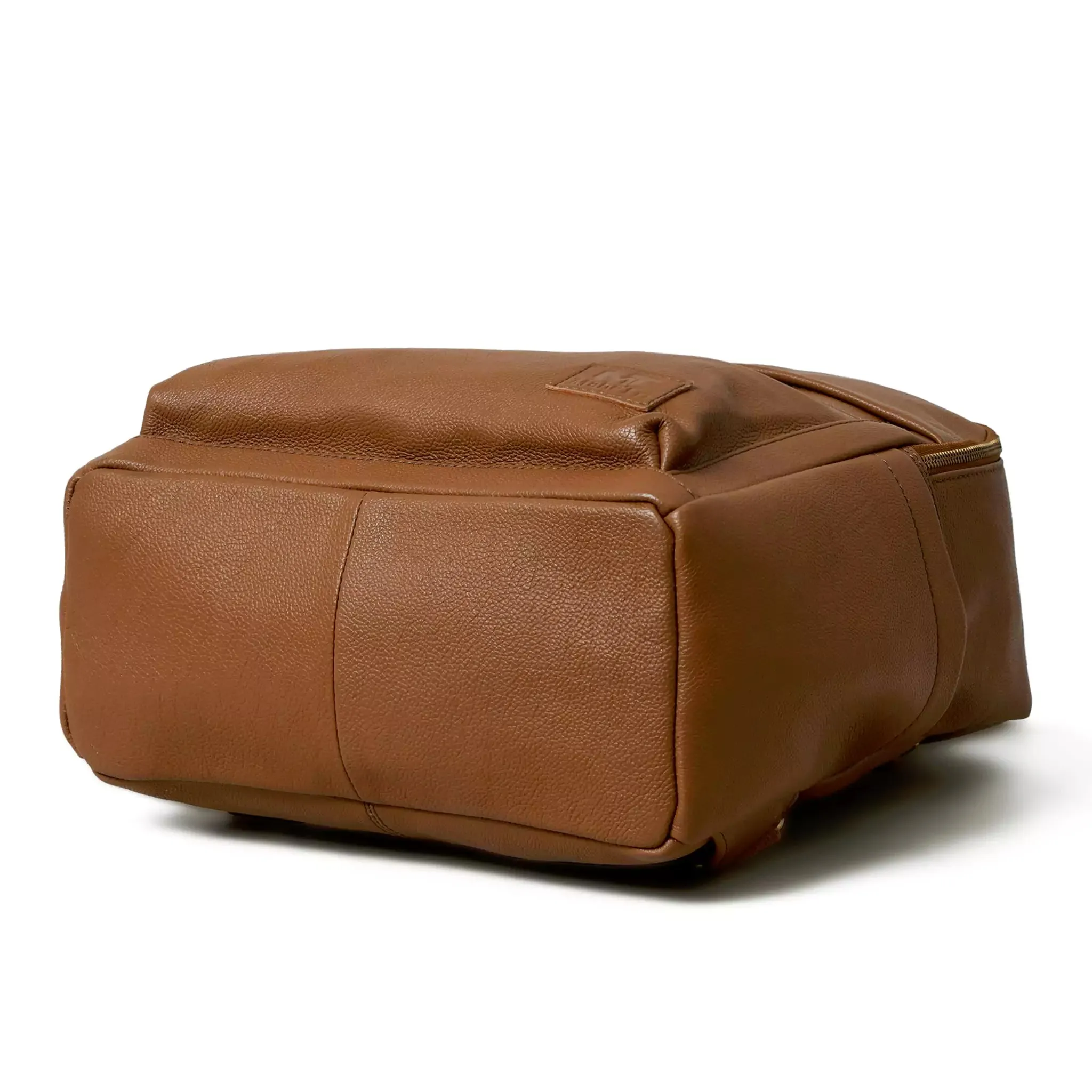 Tan Leather Multi Pocket Women's Backpack - Image 5