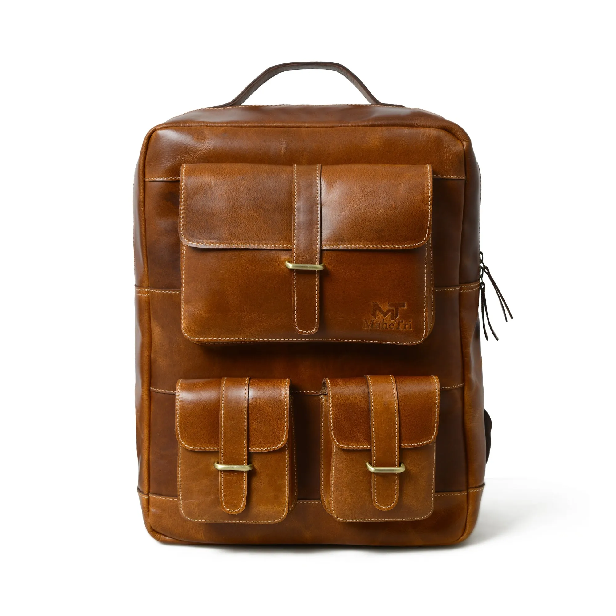 Tan Portland Laptop Backpack - Image 3