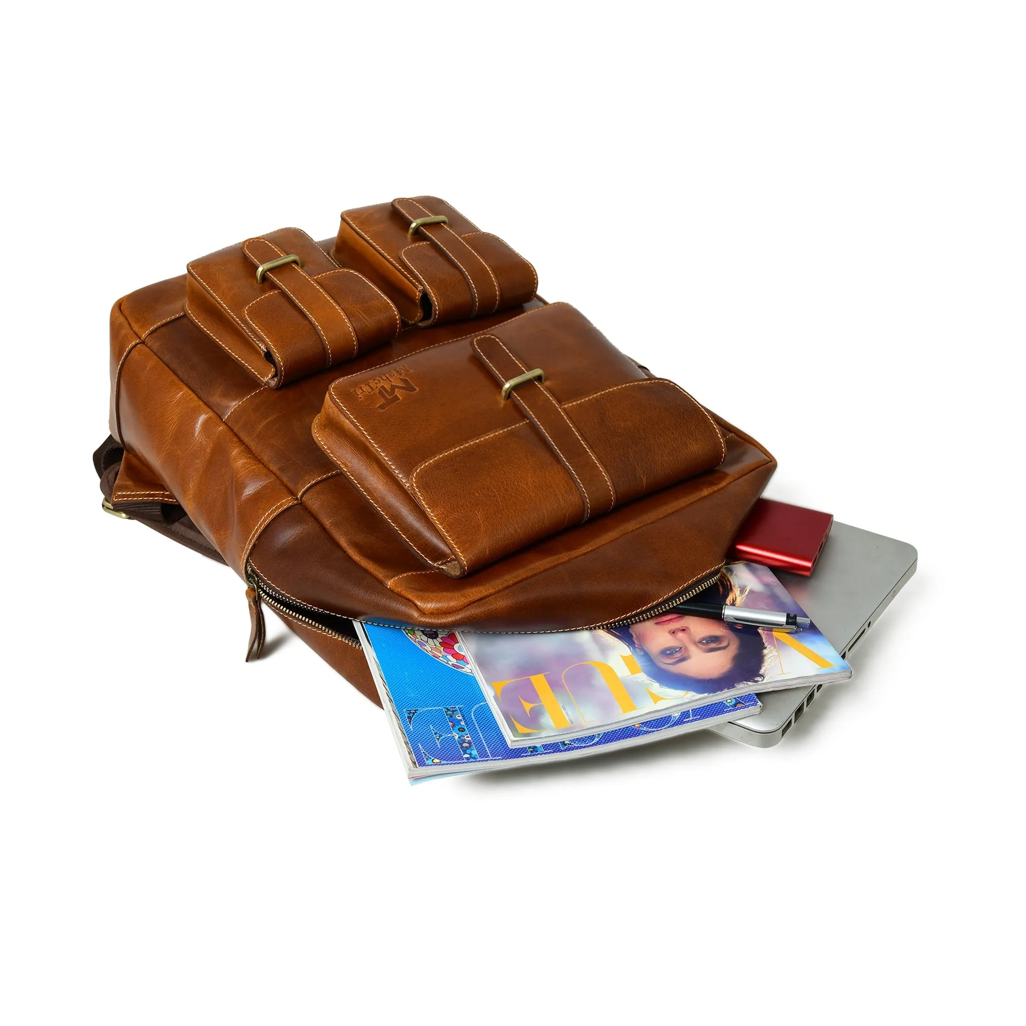 Tan Portland Laptop Backpack - Image 8