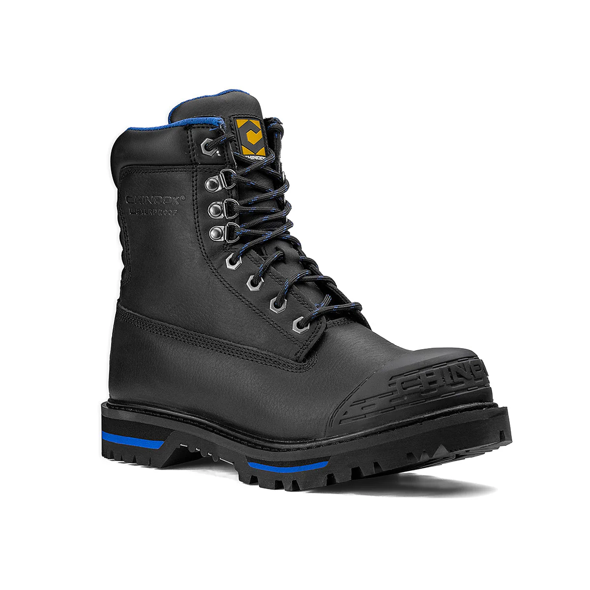Tarantula 8" Steel Toe Men’s Waterproof Work Boot - Black - Image 3