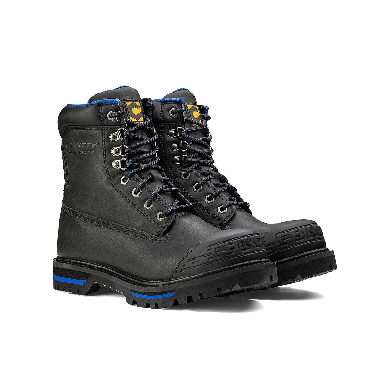 Tarantula 8" Steel Toe Men’s Waterproof Work Boot - Black - Image 4