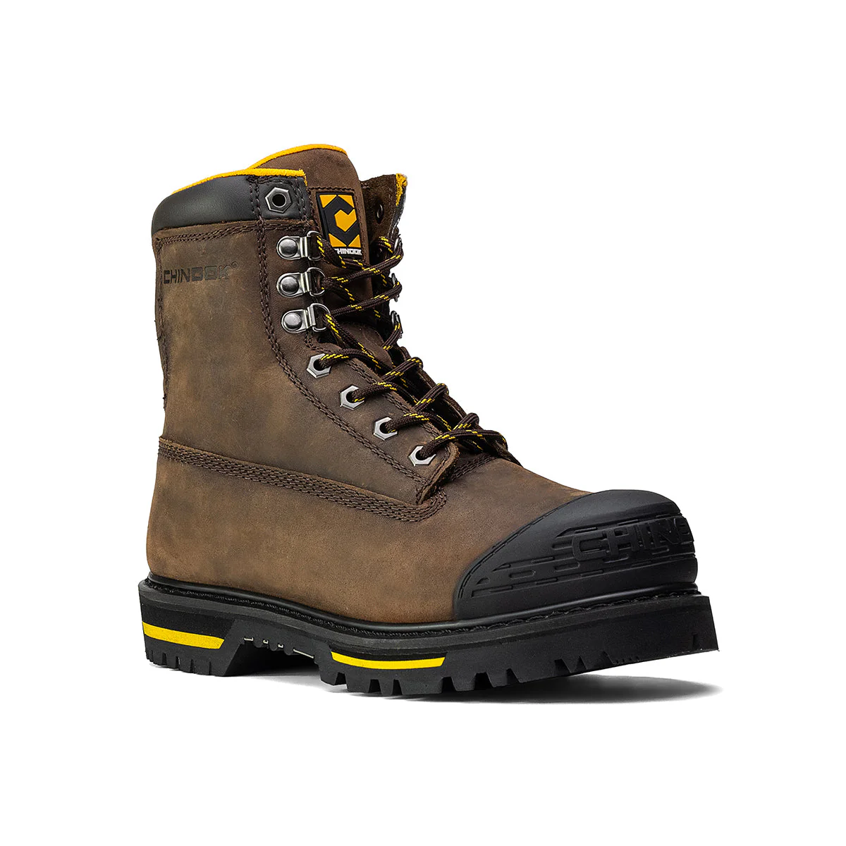 Tarantula 8" Steel Toe Men's Work Boot - Brown - Image 3
