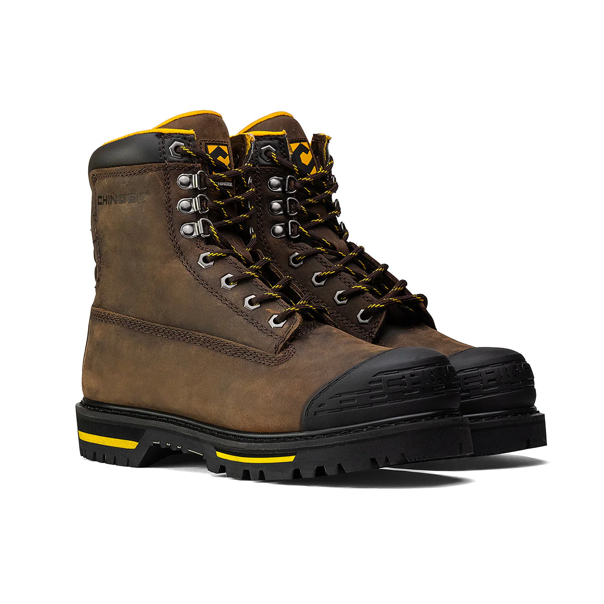 Tarantula 8" Steel Toe Men's Work Boot - Brown - Image 4