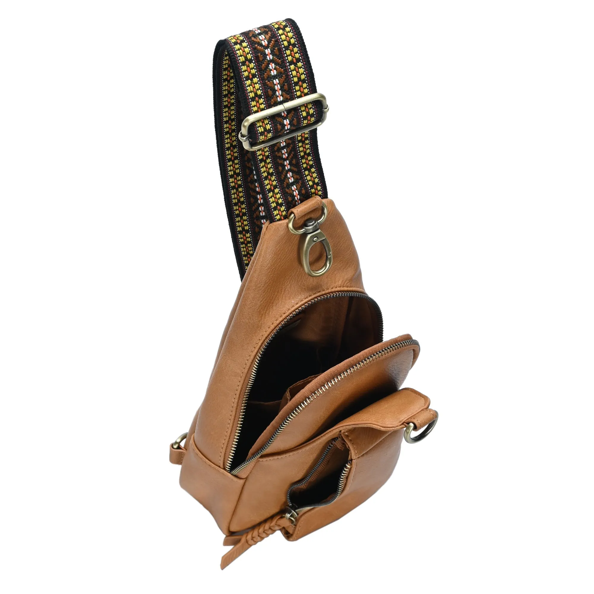 Tasha Webbing Strap Sling Bag - Image 15