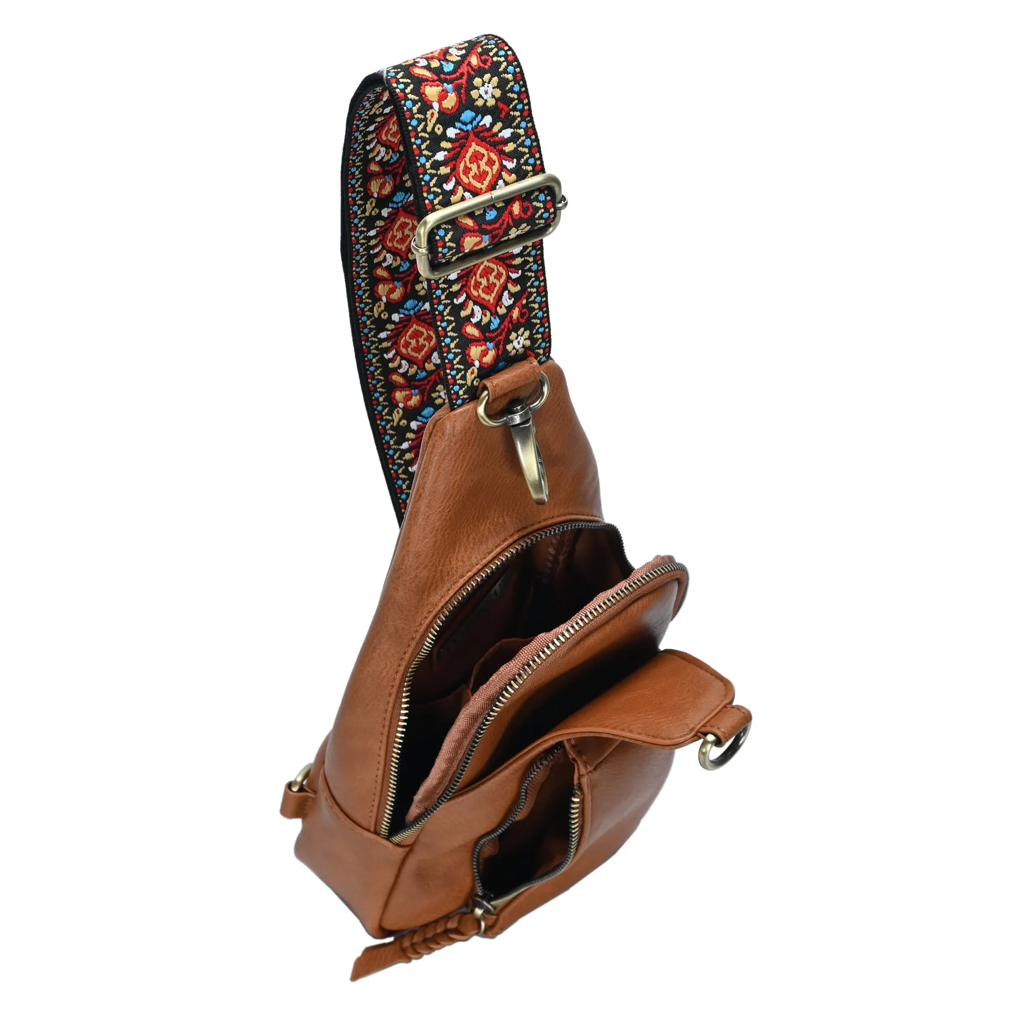 Tasha Webbing Strap Sling Bag - Image 18