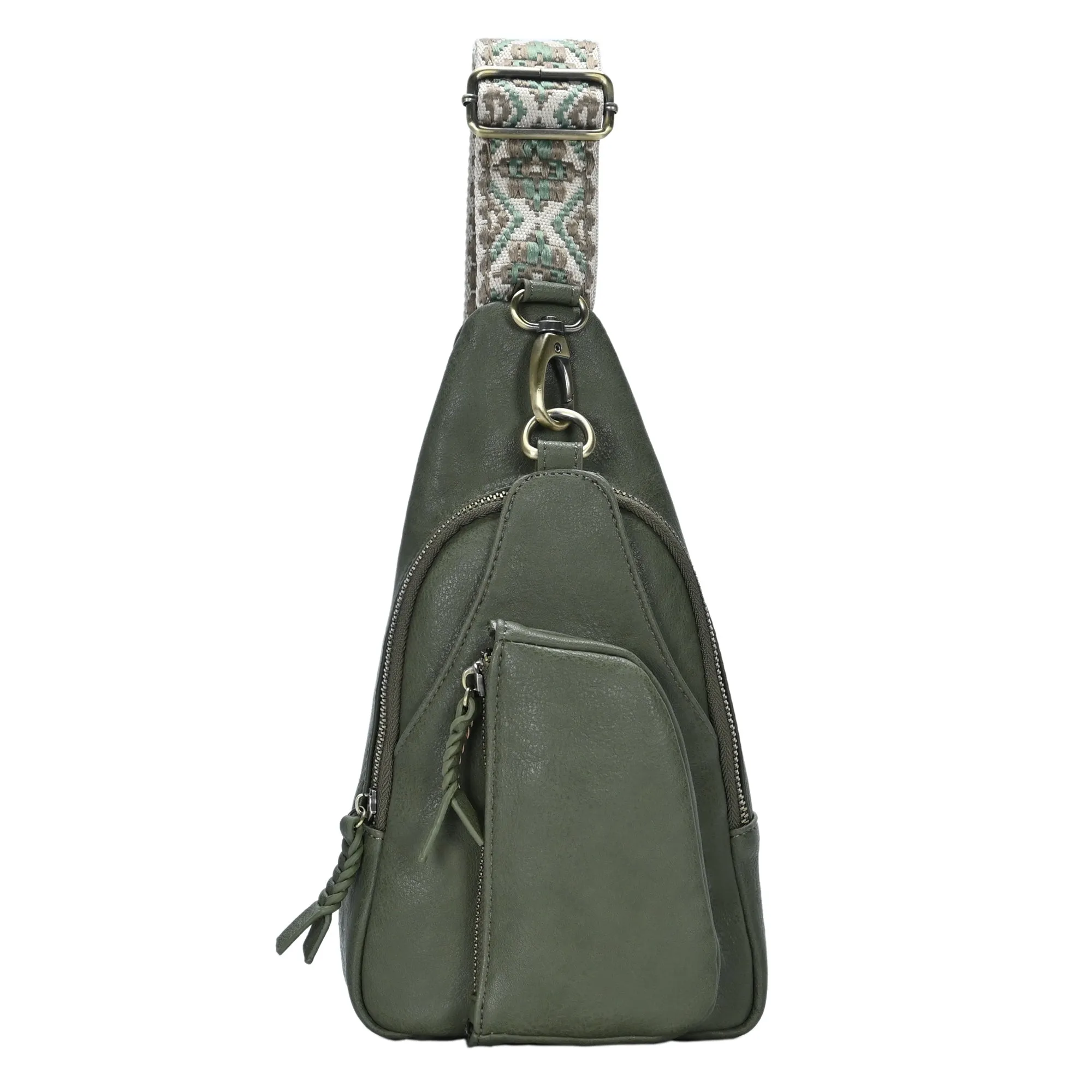 Tasha Webbing Strap Sling Bag - Image 19