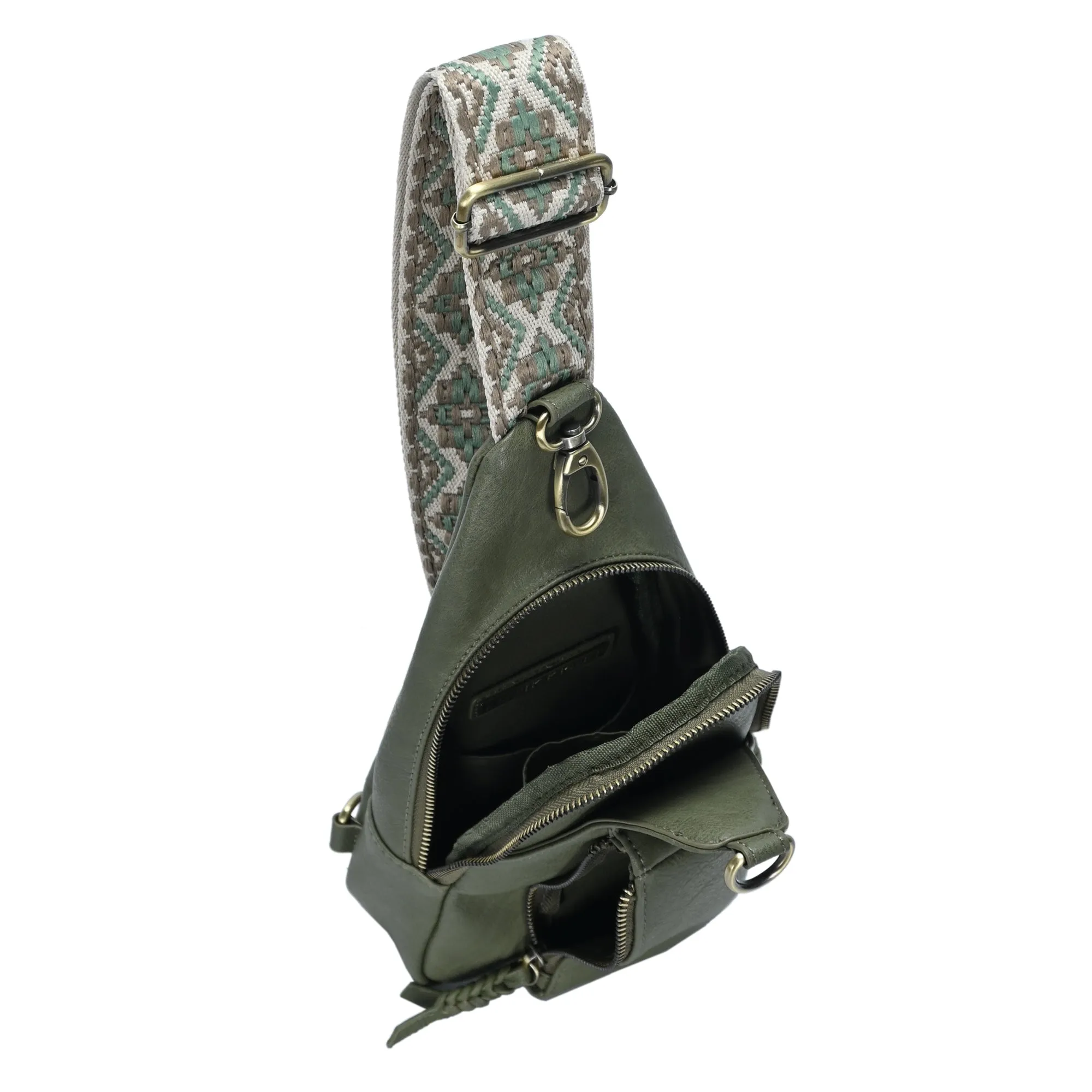 Tasha Webbing Strap Sling Bag - Image 21