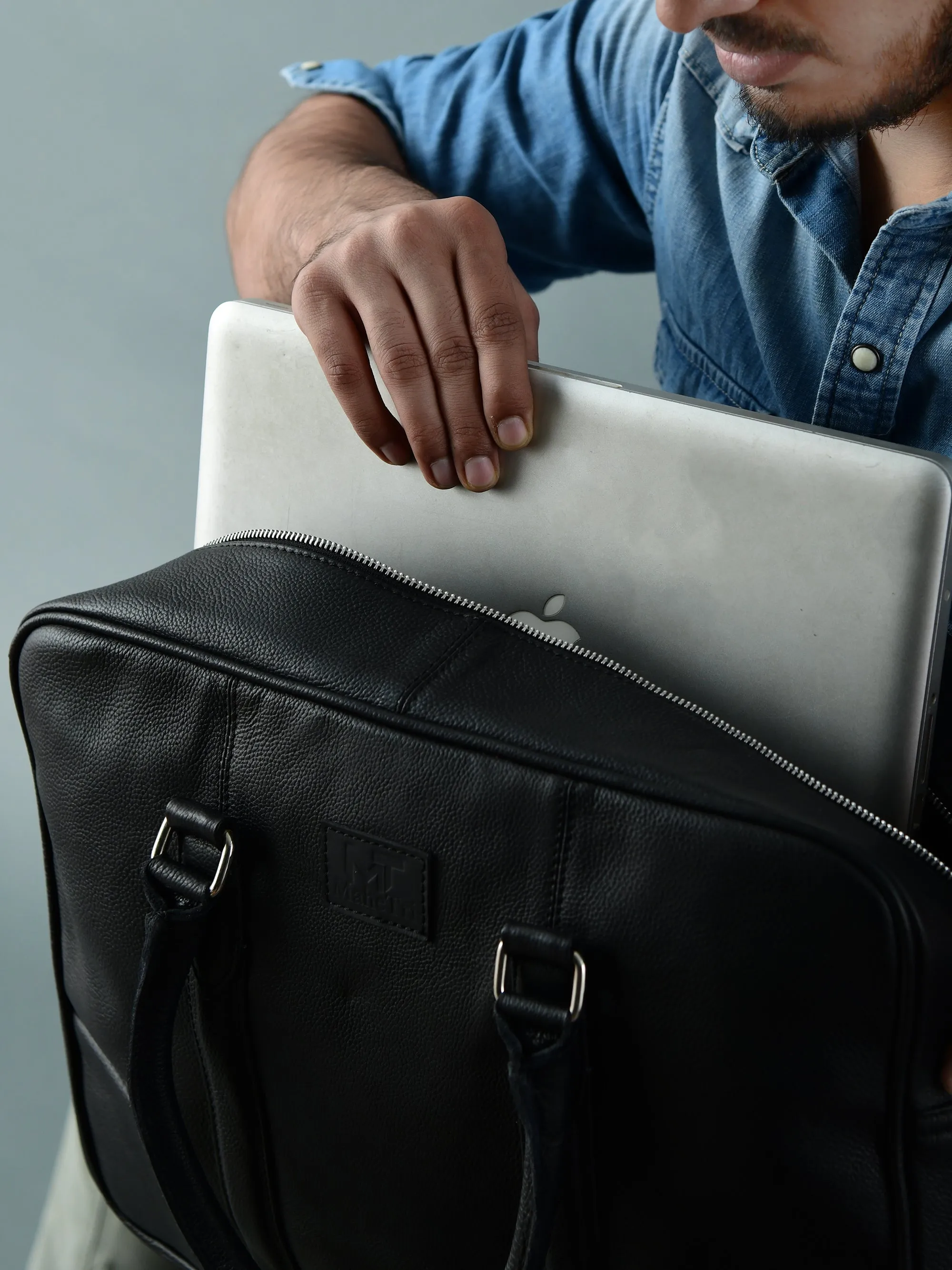 Texas Black Leather Briefcase - Image 10