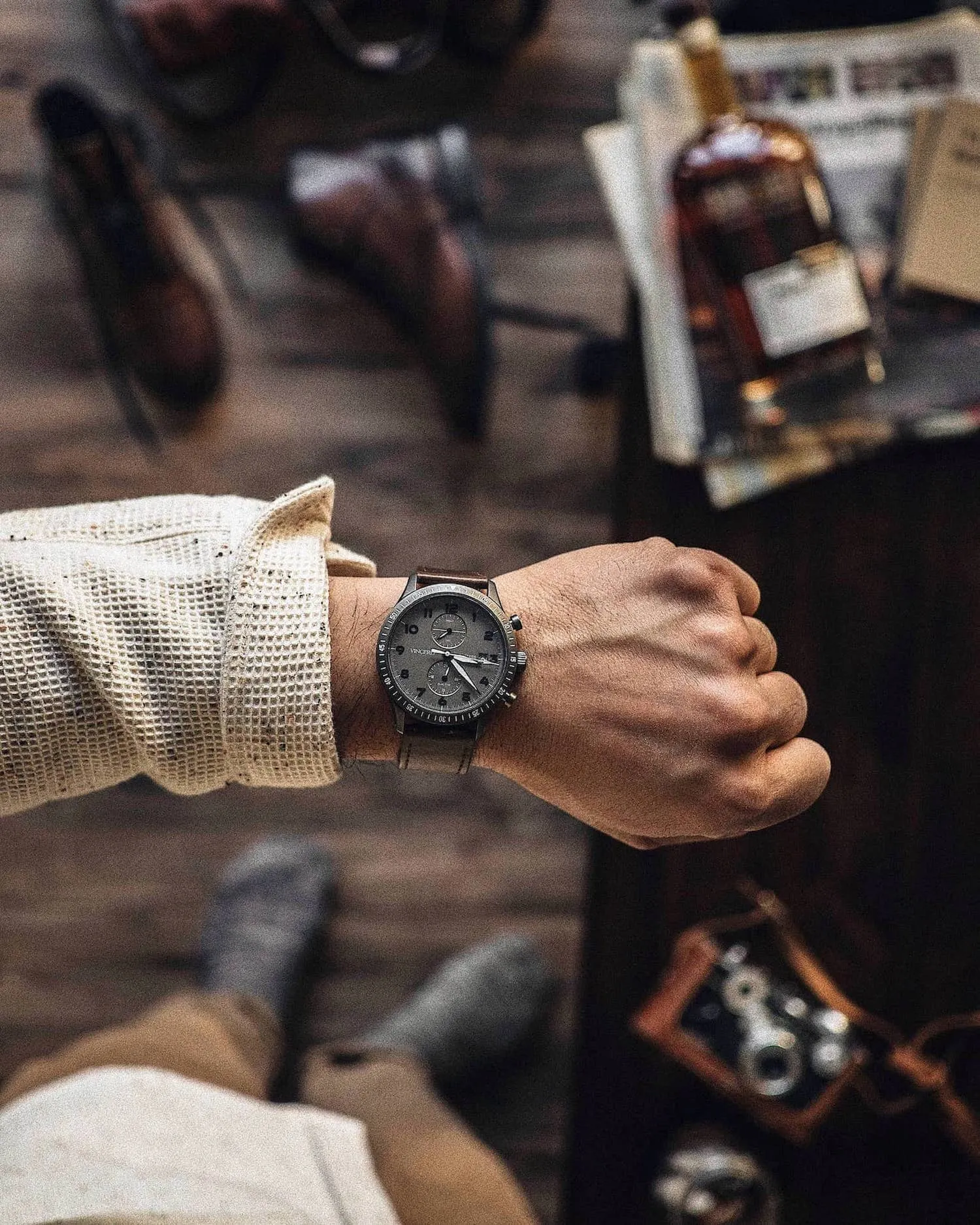 The Altitude Men's Watches - Gunmetal/Walnut - Image 2