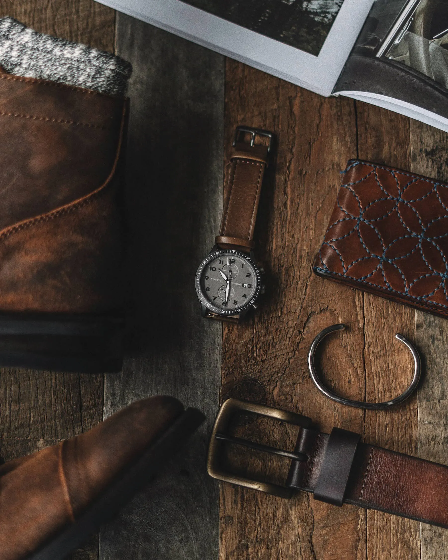 The Altitude Men's Watches - Gunmetal/Walnut - Image 3