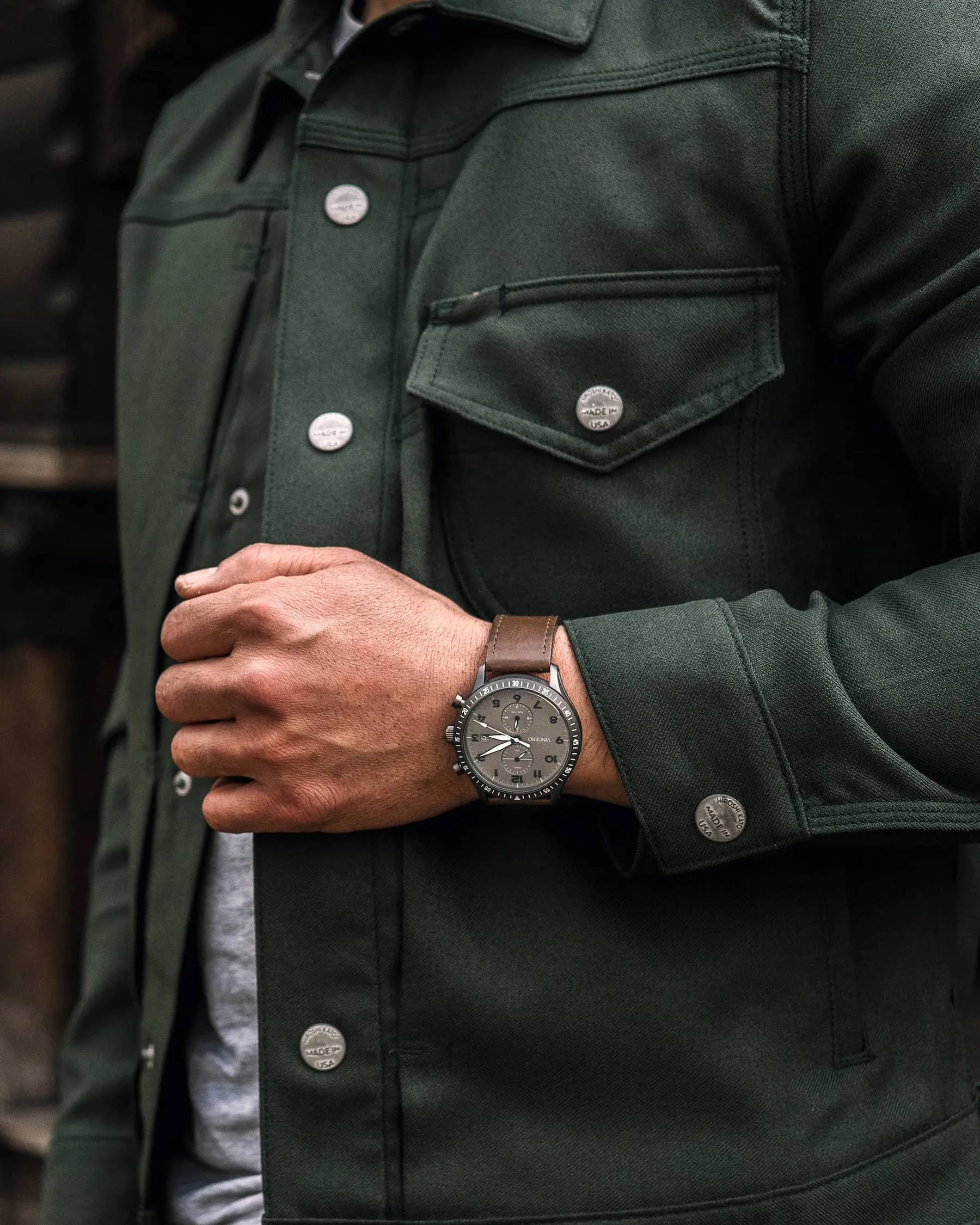 The Altitude Men's Watches - Gunmetal/Walnut - Image 5